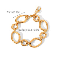 BRACCIALE A MAGLIE ORO ACCIAIO INOX 304