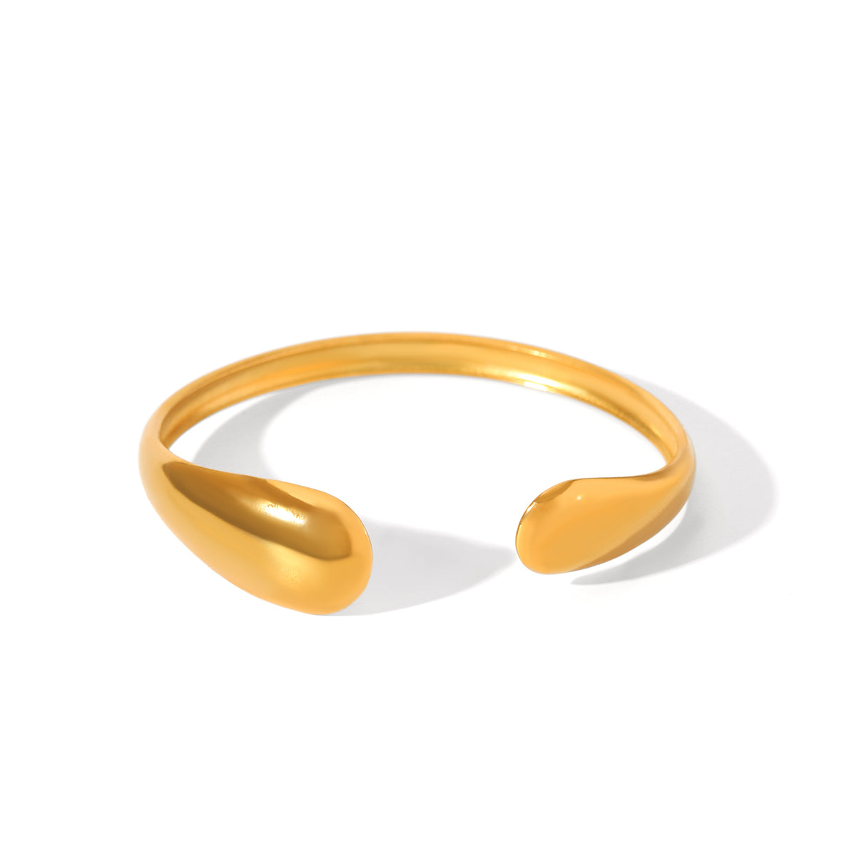 BRACCIALE SNAKE RIGIDO IN ORO ACCIAIO INOX 304