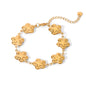 BRACCIALE STAR IN ORO ACCIAIO INOX 304 REGOLABILE