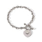 BRACCIALE CATENA ARGENTO ACCIAIO INOX 304