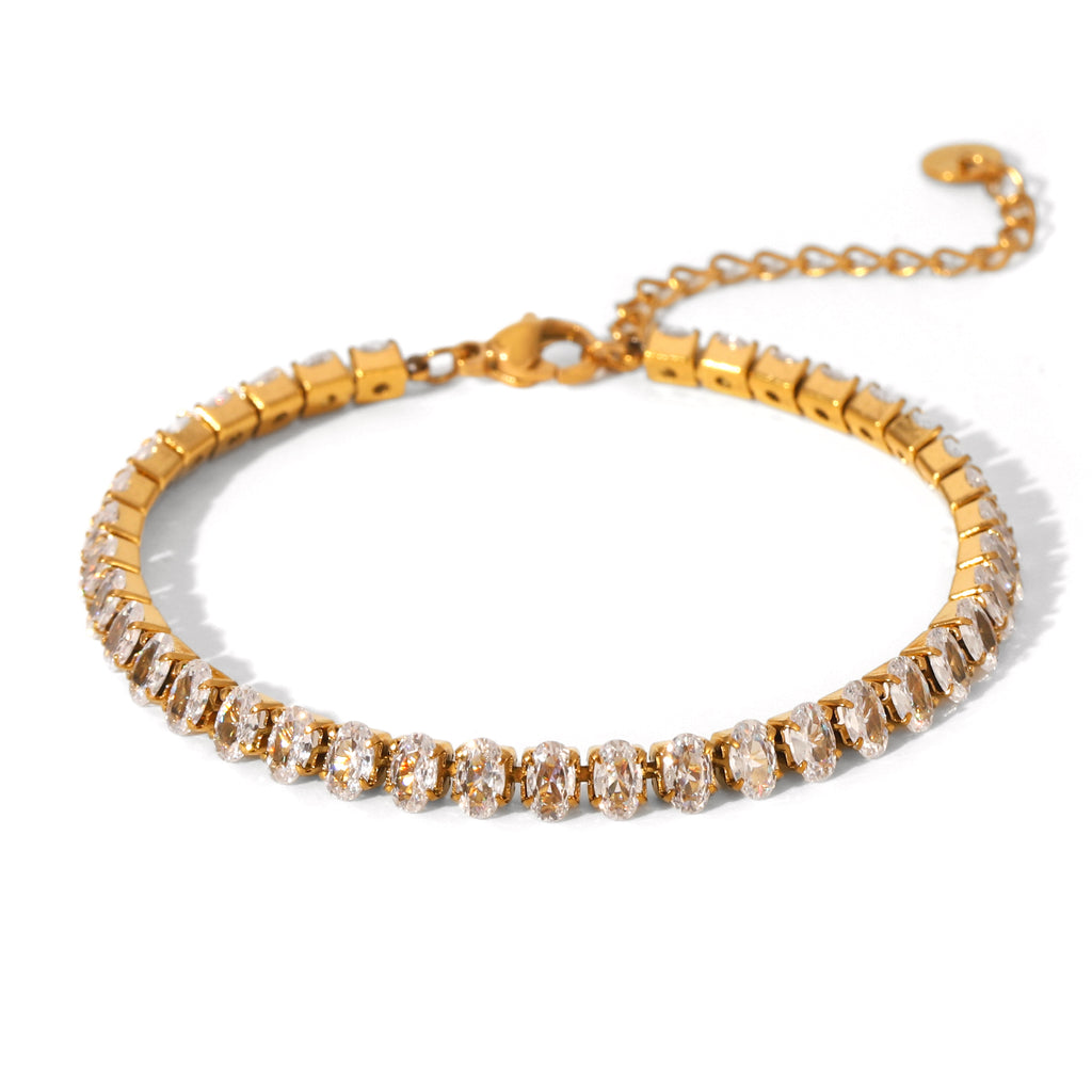 BRACCIALE ETERNITY WHITE ACCIAIO INOX 304 REGOLABILE