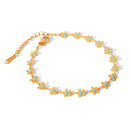 BRACCIALE PRIMAVERA CON PIETRE COLORATE ACCIAIO INOX 304 REGOLABILE