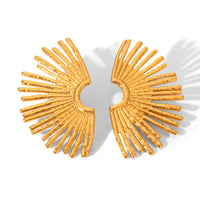 ORECCHINI VENTAGLIO GOLD ACCIAIO INOX 304