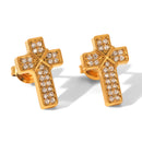 ORECCHINI ROOD  CON STRASS ACCIAIO INOX 304 REGOLABILE