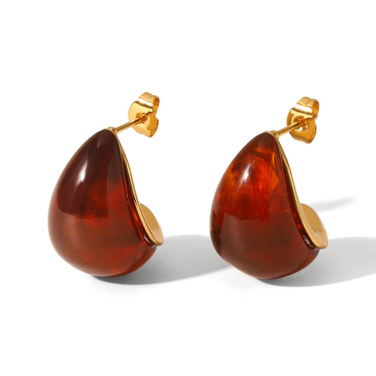 ORECCHINI IN ACCIAIO INOX RED