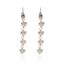 ORECCHINI  CUORICINI IN ARGENTO ACCIAIO INOX 304