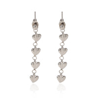 ORECCHINI  CUORICINI IN ARGENTO ACCIAIO INOX 304