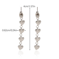 ORECCHINI  CUORICINI IN ARGENTO ACCIAIO INOX 304