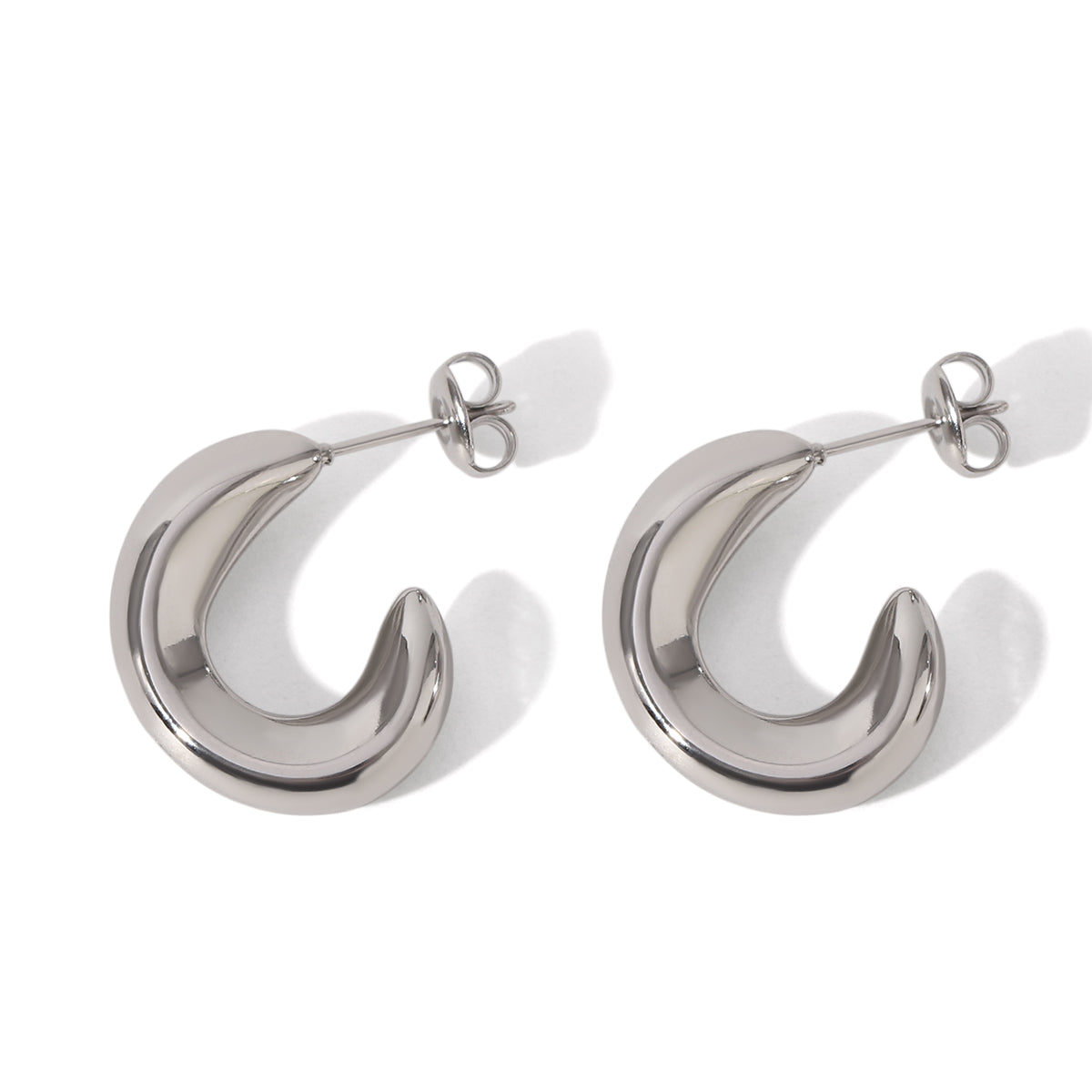 ORECCHINI GOCCIA  IN ARGENTO ACCIAIO INOX 304