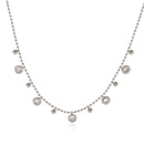 COLLANA DIAMOND CON ZIRCONI  ACCIAIO INOX 304