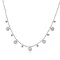 COLLANA DIAMOND CON ZIRCONI  ACCIAIO INOX 304