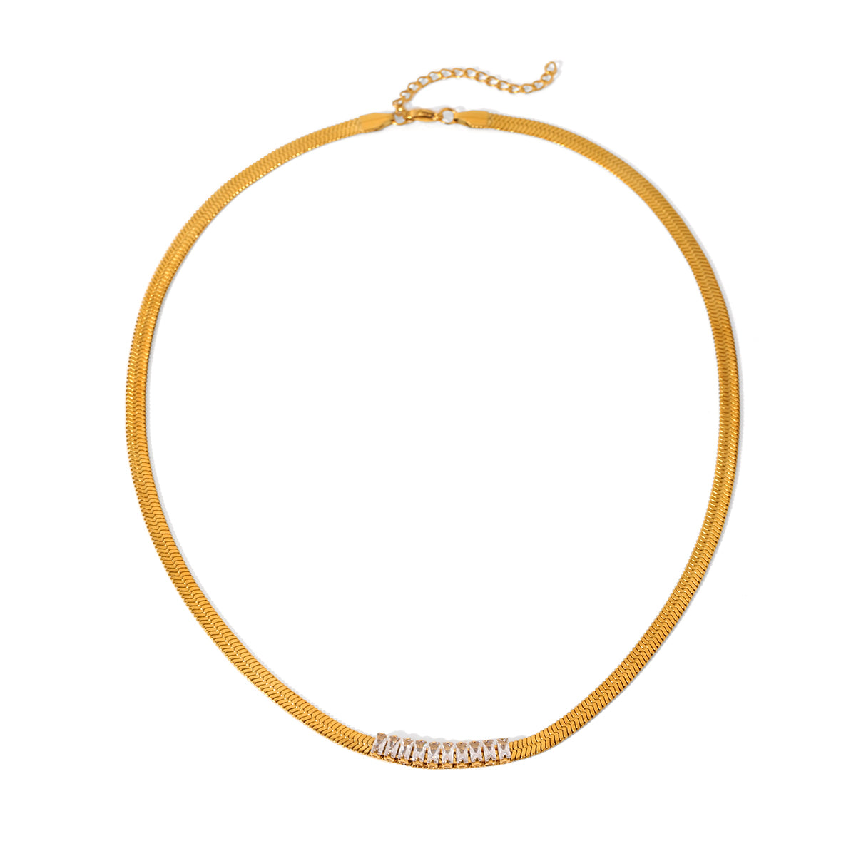 COLLANA SNAKE DIAMOND ACCIAIO INOX 304 REGOLABILE