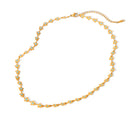 COLLANA PRIMAVERA CON PIETRE COLORATE REGOLABILE ACCIAIO INOX 304