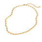 COLLANA PRIMAVERA CON PIETRE COLORATE REGOLABILE ACCIAIO INOX 304