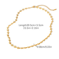 COLLANA PRIMAVERA CON PIETRE COLORATE REGOLABILE ACCIAIO INOX 304