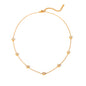 COLLANA SERENITY IN  ORO CON ZIRCONI  REGOLABILE ACCIAIO INOX 304