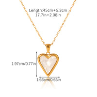 COLLANA BATTICUORE MADREPERLA ACCIAIO INOX 304