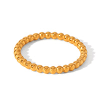 ANELLO SFERE GOLD ACCIAIO INOX 304 MIS.7