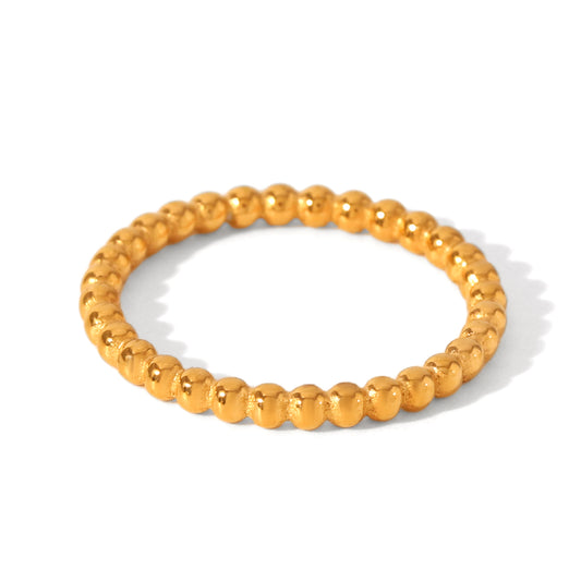 ANELLO SFERE GOLD ACCIAIO INOX 304 MIS.7
