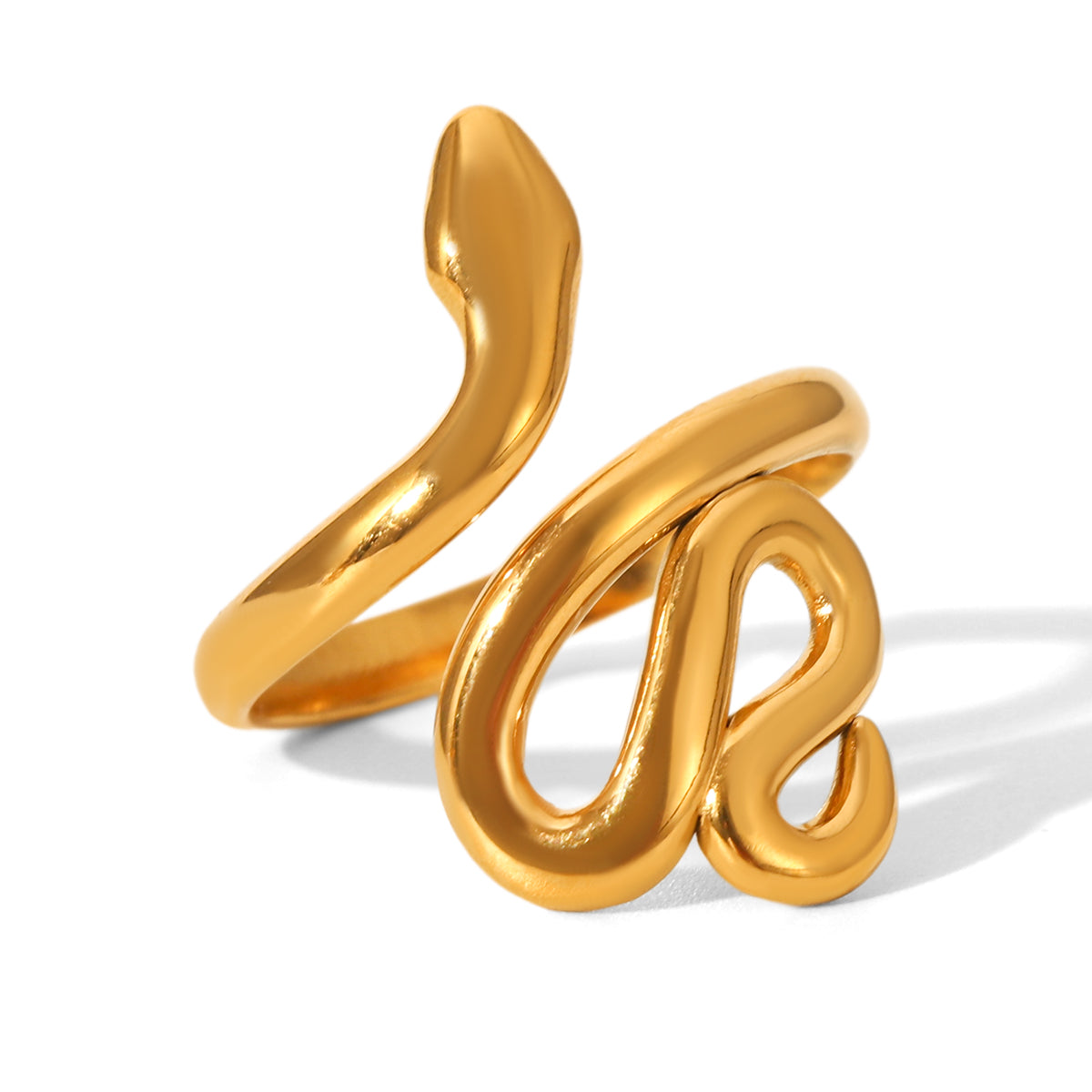 ANELLO SNAKE ORO ACCIAIO INOX 304 REGOLABILE