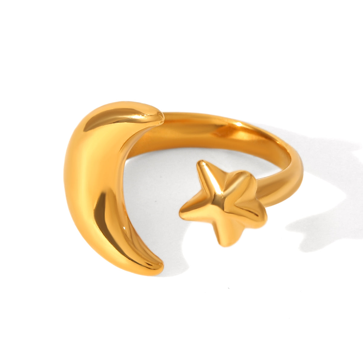 ANELLO COSTELLAZIONI IN ORO ACCIAIO INOX 304