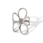 ANELLO FLOWERS IN ARGENTO ACCIAIO INOX 304