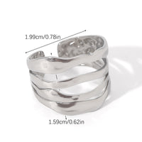 ANELLO  MARY A FASCIA IN  ARGENTO ACCIAIO INOX 304