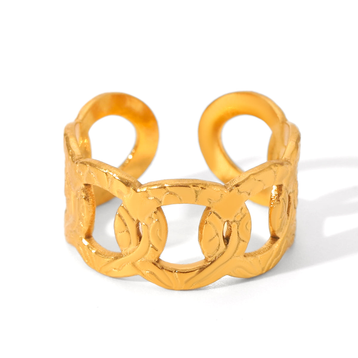 ANELLO LEGAMI IN ORO  ACCIAIO INOX 304 REGOLABILE