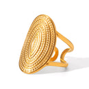 ANELLO DUBAI IN ORO ACCIAIO INOX 304 REGOLABILE