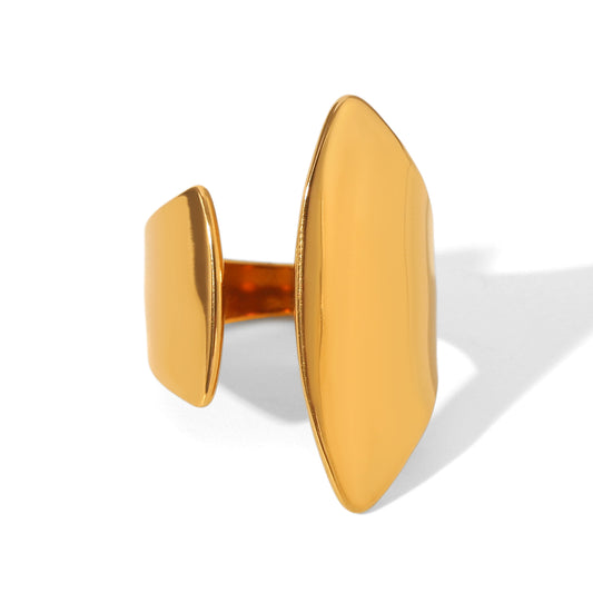 ANELLO FASCIA IN ORO REGOLABILE ACCIAIO INOX 304
