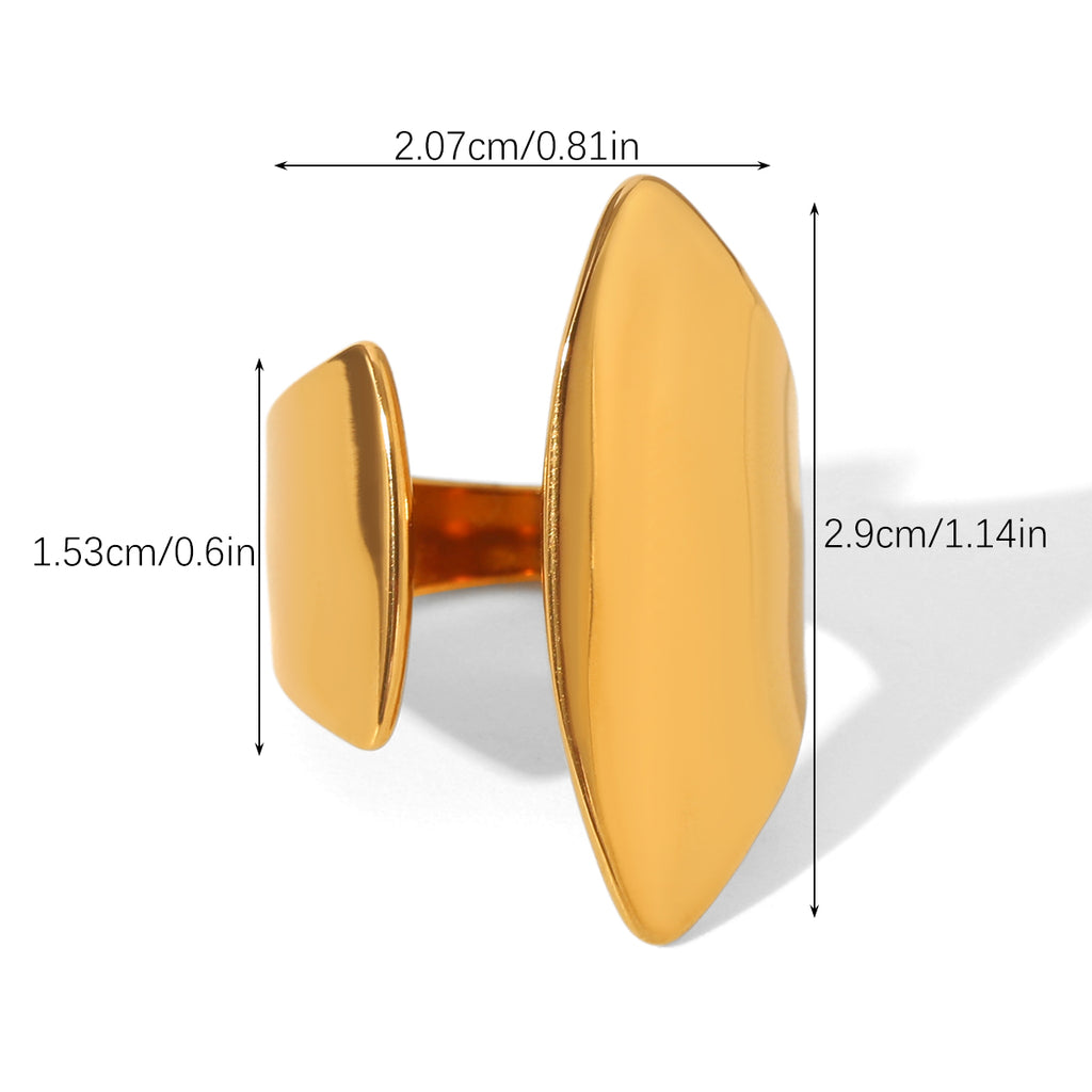 ANELLO FASCIA IN ORO REGOLABILE ACCIAIO INOX 304