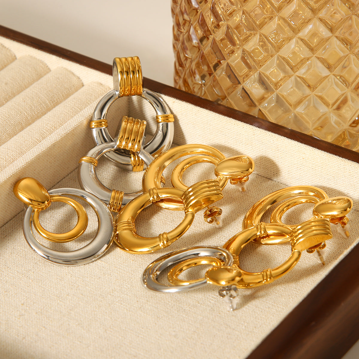 ORECCHINI MARINARA IN ORO/ARGENTO ACCIAIO INOX 304