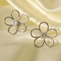 ORECCHINI FLOWERS IN ARGENTO ACCIAIO INOX 304