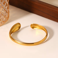 BRACCIALE SNAKE RIGIDO IN ORO ACCIAIO INOX 304