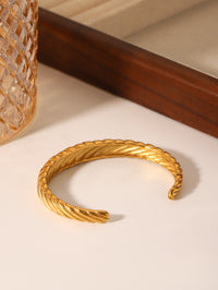 BRACCIALE ANTIQUE  RIGIDO CON STRASS ACCIAIO INOX 304 REGOLABILE
