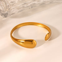 BRACCIALE SNAKE RIGIDO IN ORO ACCIAIO INOX 304