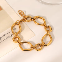 BRACCIALE A MAGLIE ORO ACCIAIO INOX 304