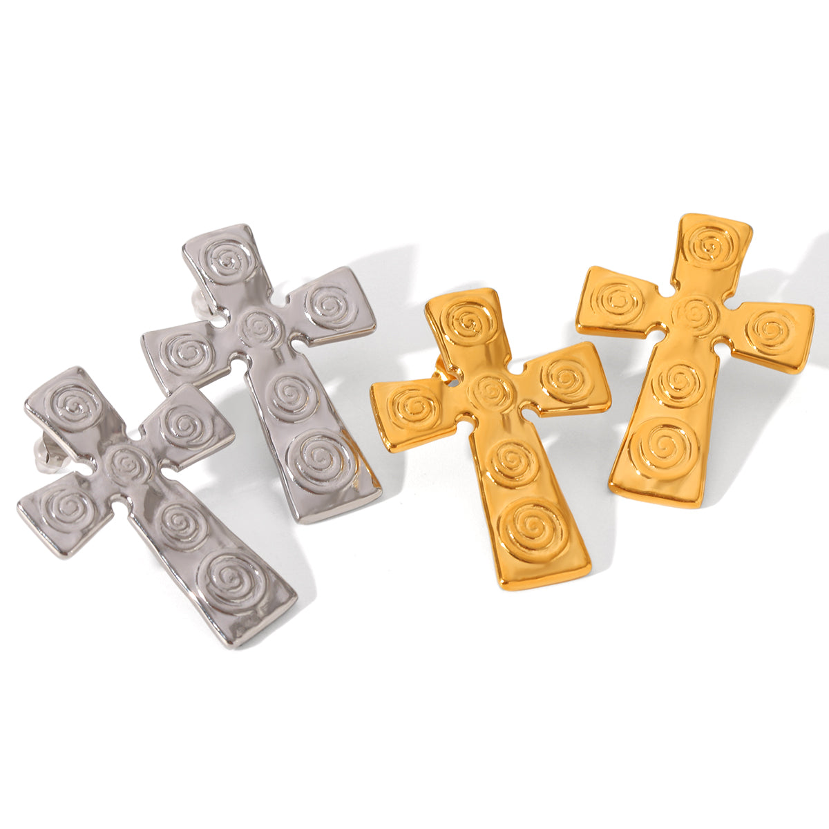 ORECCHINI ROOD IN  ORO ACCIAIO INOX 304 REGOLABILE