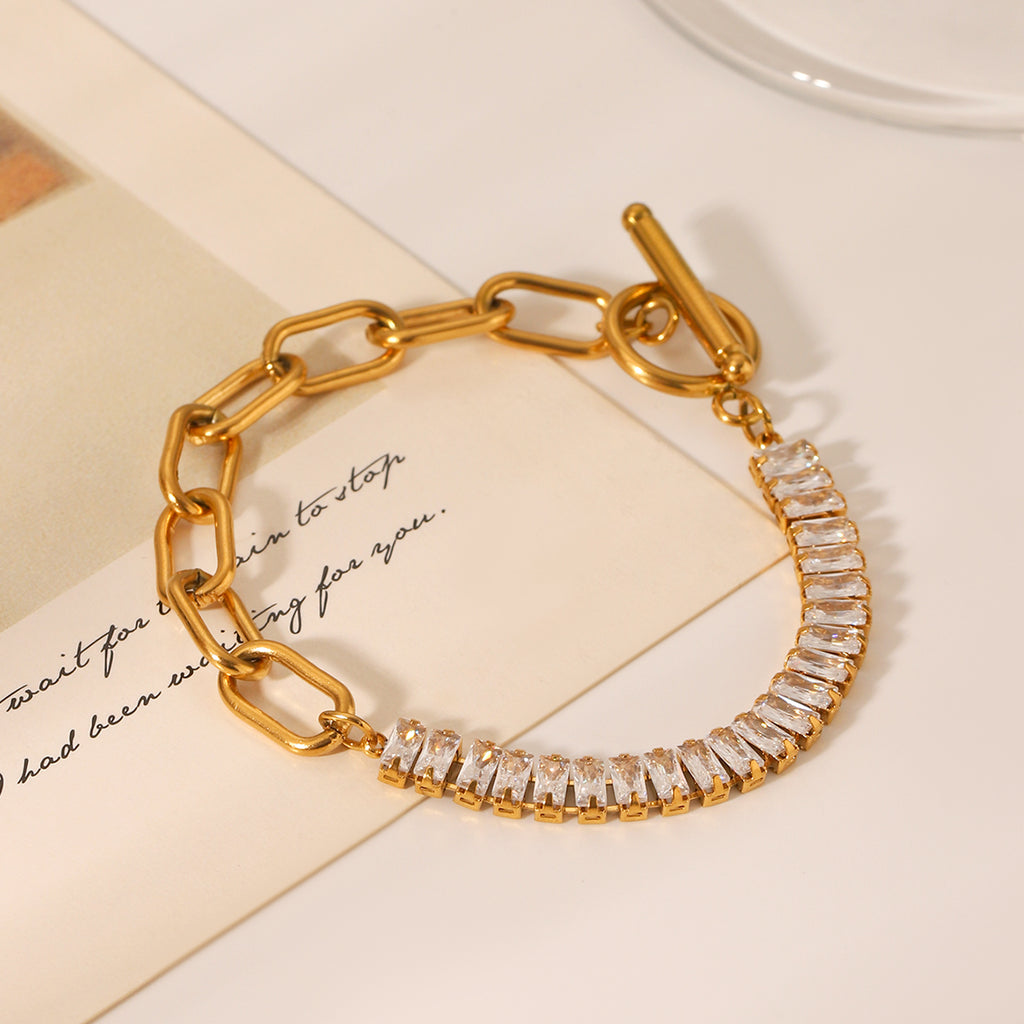 BRACCIALE DIAMOND  ACCIAIO INOX 304 REGOLABILE