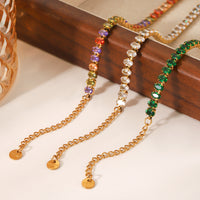 BRACCIALE ETERNITY SMERALDO  ACCIAIO INOX 304 REGOLABILE