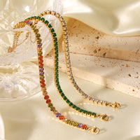 BRACCIALE ETERNITY SMERALDO  ACCIAIO INOX 304 REGOLABILE
