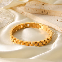BRACCIALE PRESIDENT IN ORO ACCIAIO INOX 304