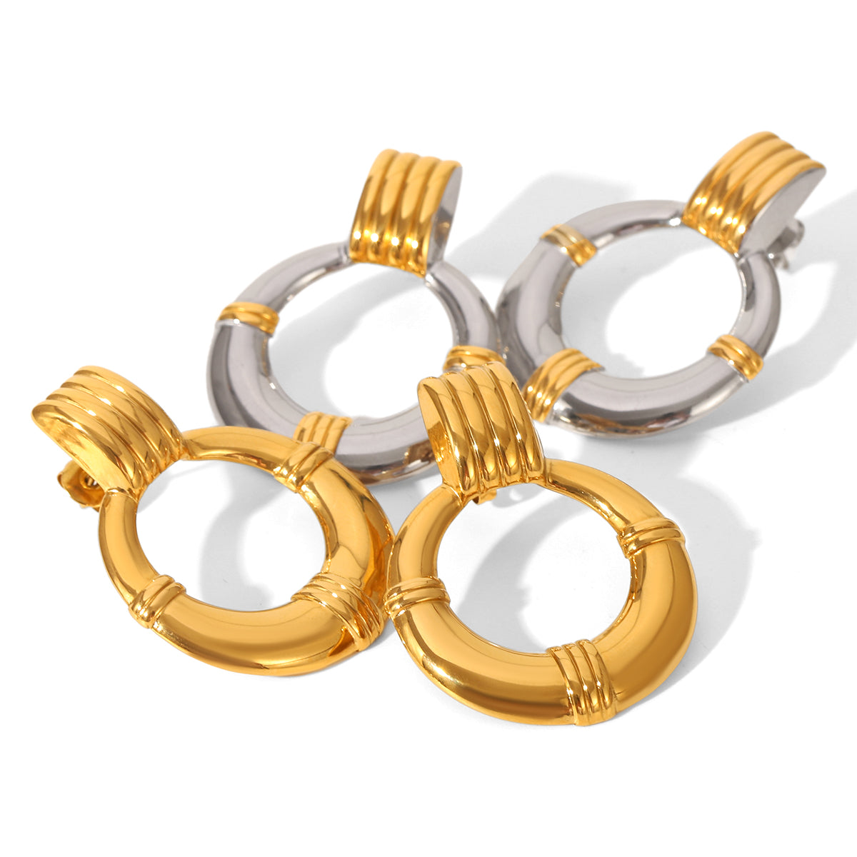 ORECCHINI MARINARA IN ORO ACCIAIO INOX 304