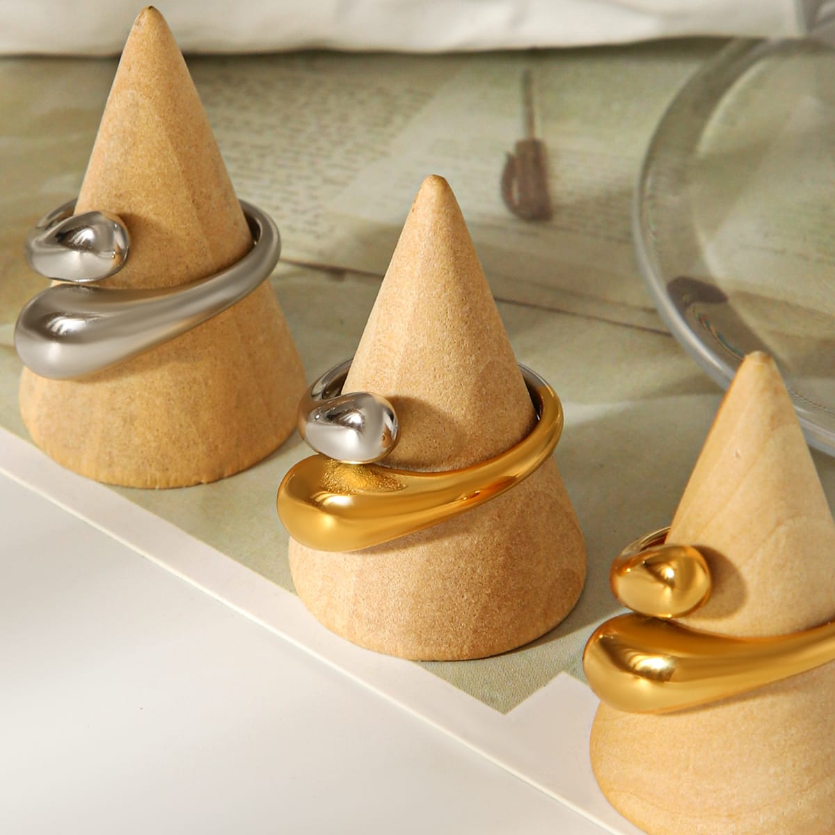 ANELLO HUG SILVER REGOLABILE ACCIAIO INOX 304