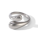 ANELLO HUG SILVER REGOLABILE ACCIAIO INOX 304