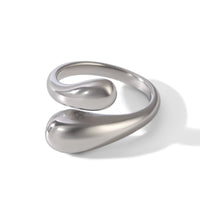 ANELLO HUG SILVER REGOLABILE ACCIAIO INOX 304