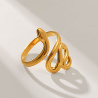 ANELLO SNAKE ORO ACCIAIO INOX 304 REGOLABILE