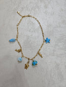 Collana con charm tartaruga in acciaio inox