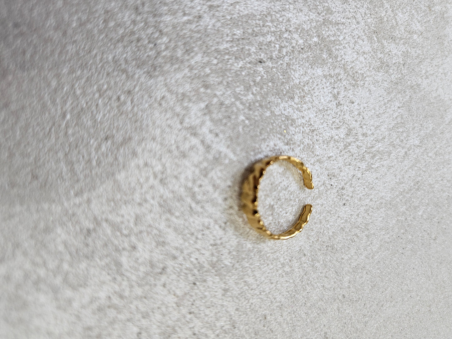 Anello regolabile in oro in acciaio inox