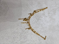 Bracciale charm in acciaio inox doppio filo